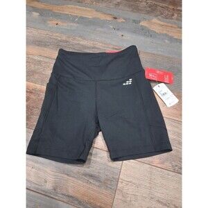 BCG Women’s XS Black Compression HIGH WAISTED Bike Shorts Active  B23